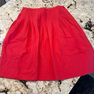 FREE PEOPLE We The Free Peyton Pintuck Denim Midi Skirt NWT